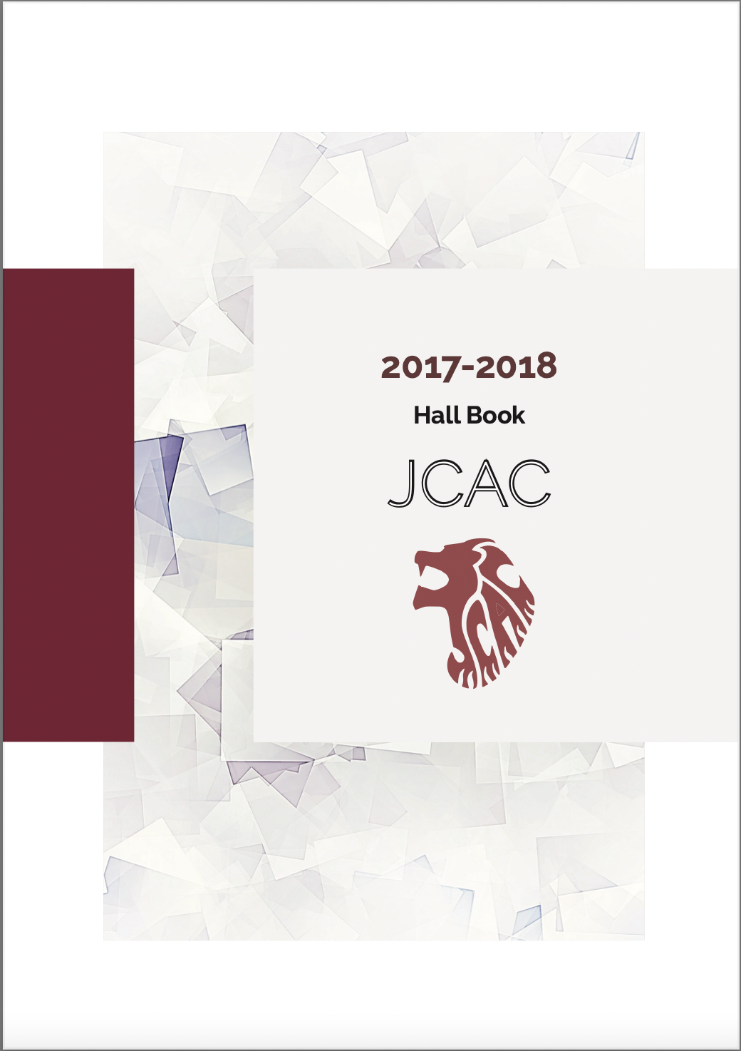 JCAC Hall book 2017-2018